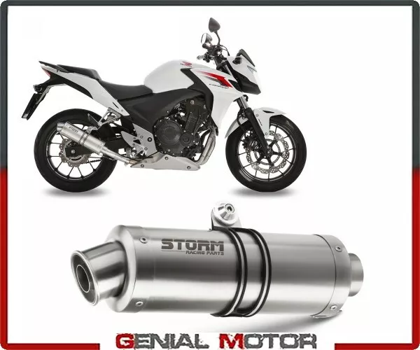 Echappement Storm by Mivv Silencieux Gp Acier Honda Cb 500 F / X 2013 > 2015