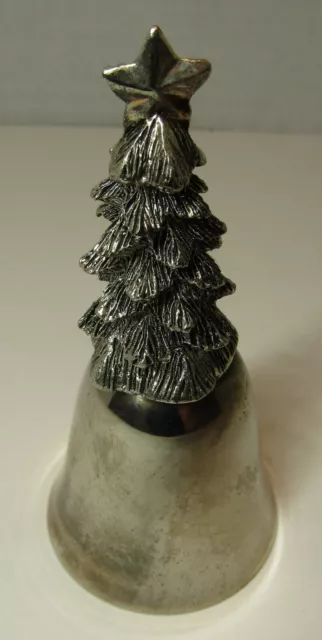 ~Vintage~ GSA Godinger Silver Art Co. Ltd. Christmas Tree Bell *3 1/2" Tall*