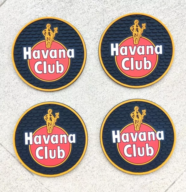 4pcs Havana Club Tropfmatte Barmatte Bar Untersetze hausbar beer coasters pubs