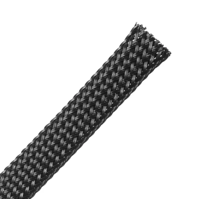 PET Extensible Cordon Protecteur 6.5Ft-10mm Fil Métier à tisser Câble Noir