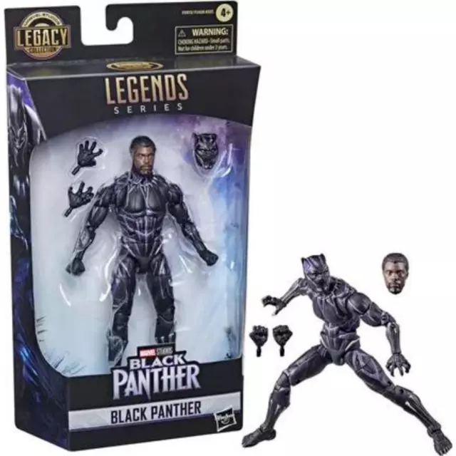 Hasbro  - Marvel Legends Legacy Black Panther Action Figure -15cm con accessori