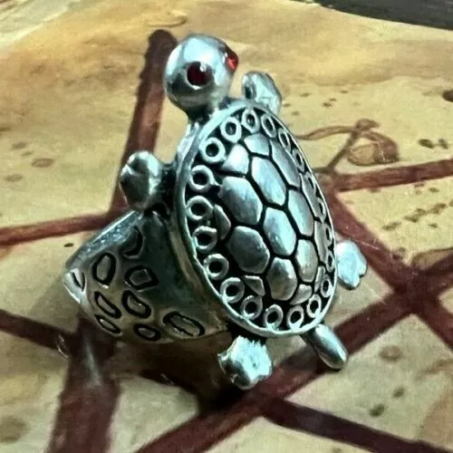 TRILLIONAIRE MAKER REAL MAGICK OCCULT Bless Brass Turtle Wealth Prosperity RING