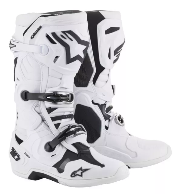 Bottes Homme Alpinestars Tech 10 Blanc Motocross Enduro MX Boots