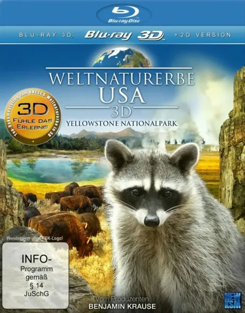 Weltnaturerbe USA - Yellowstone Nationalpark (Blu-ray 3D) Blu-Ray Neu & OVP