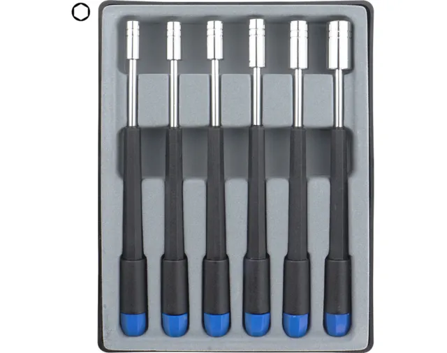 Schraubendreher Set Sortiment Steckschlüssel 4,0 - 8,0mm 6-teilig Feinmechanik