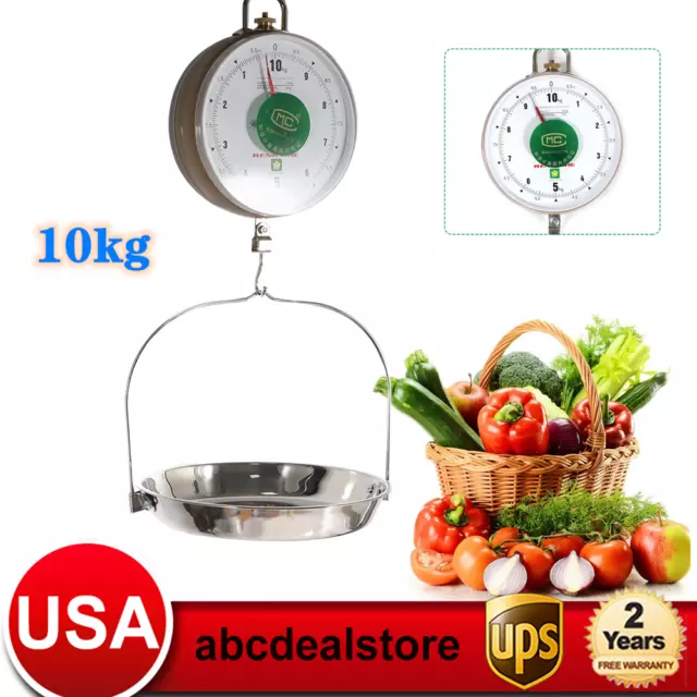 Pointer Hook Hanging Scale 10kg Kitchen Weighing Scale Fishing Scale Tool