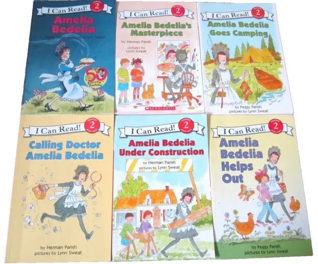 Amelia Bedelia Lot of 6 Level 2 Children's Reader Books
