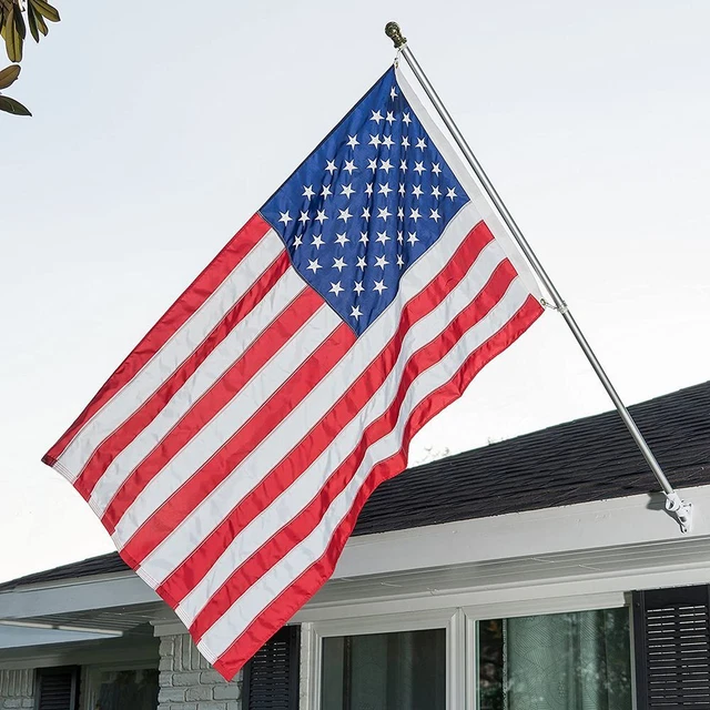 Team Printed Country USA Flags Embroidered Stars American Flag Independence Day