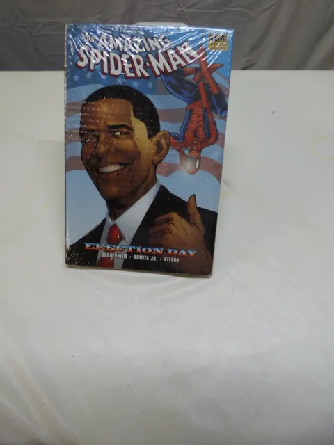 THE AMAZING SPIDER-MAN ELECTION DAY HC TPB Premiere Edition New Barack Obama