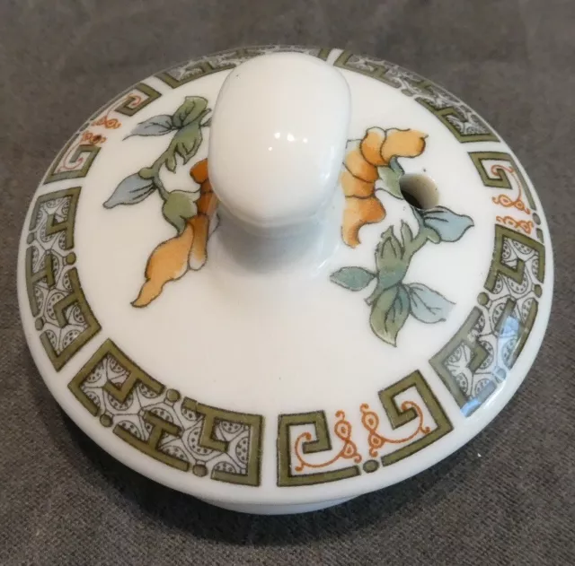 Railroad Dining China Dish Indian Tree Pattern Hot Pot Lid