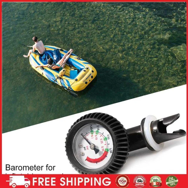 Medidor de presión termómetro de aire inflable barco kayak prueba válvula de aire conector