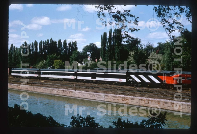 Duplicate Slide CN Canadian National FP9A 6533 Passenger Action