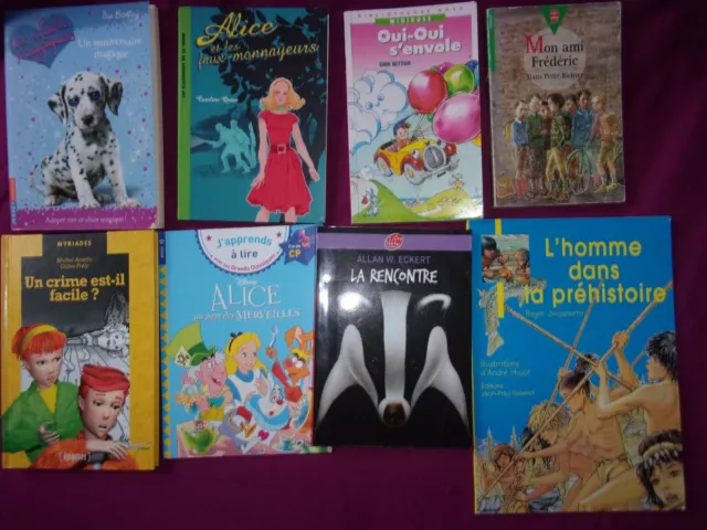 Lot de divers 8  livres enfants / jeunesse / bibliothèque
