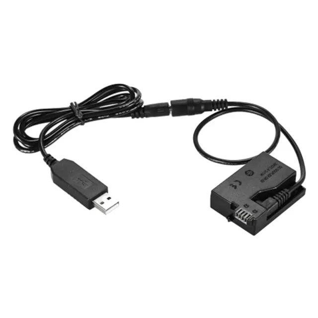 -E8 Dummy Battery Coupler USB Adapter Cable for LP-E8 for   550D 600D9621