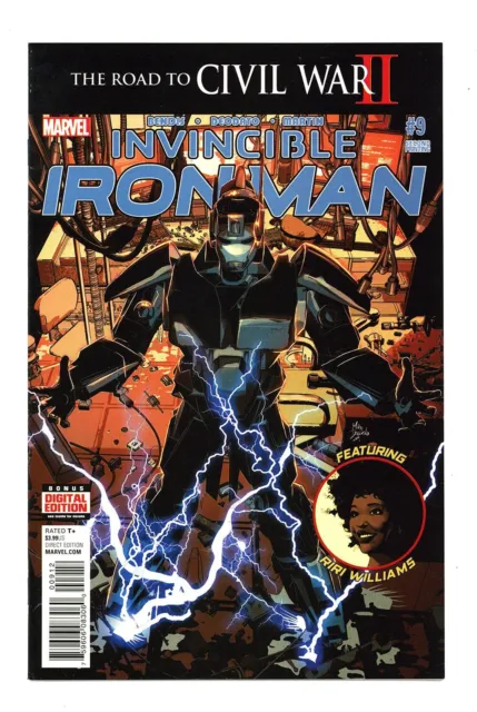 Invincible Iron Man #9 9.4 High Grade 1St Riri Williams 2Nd Print W Pgs 2016