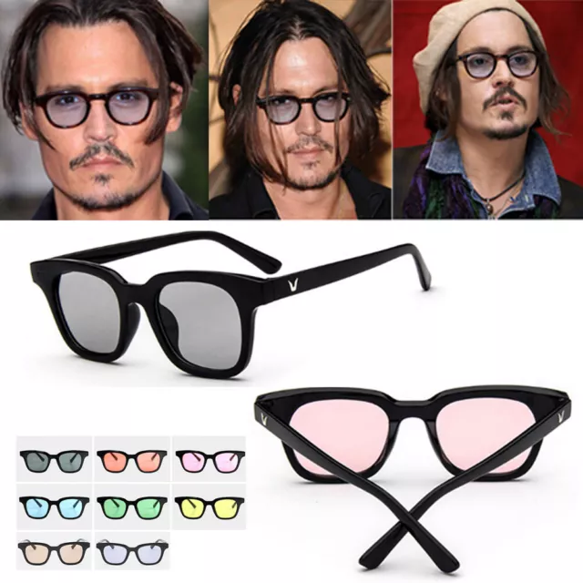 Johnny Depp Original Tinted Lens Retro Vintage Unisex Designers Tint Sunglasses