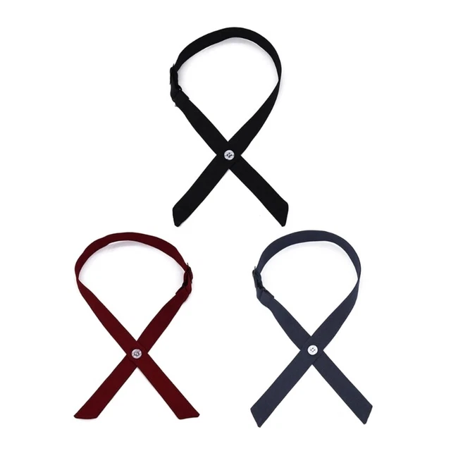 Bow Tie Solid Color Detachable Collar Jk Uniform Accessories