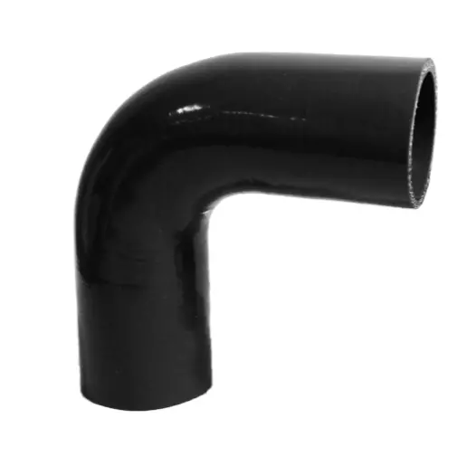 2.125 inch (54mm) Silicone 90 Degree Hose Pipe Black