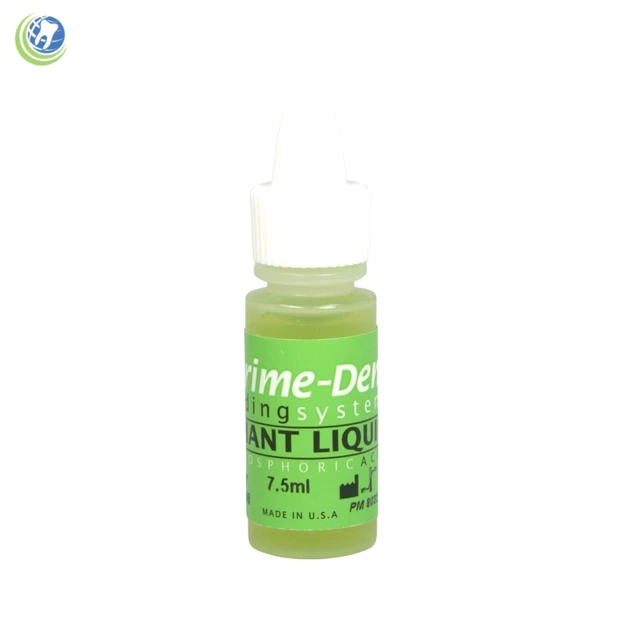 Dental 37% Dental Phosphoric Acid Etching Etchant Liquid 7.5ml Bottle - Green