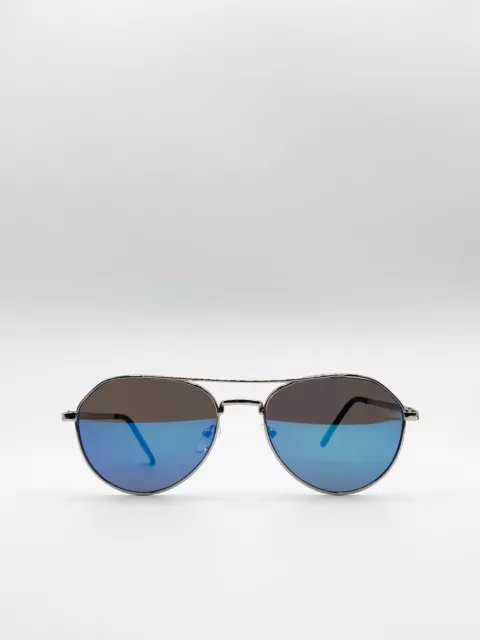 Aviator Sunglasses With Mirror Lenses