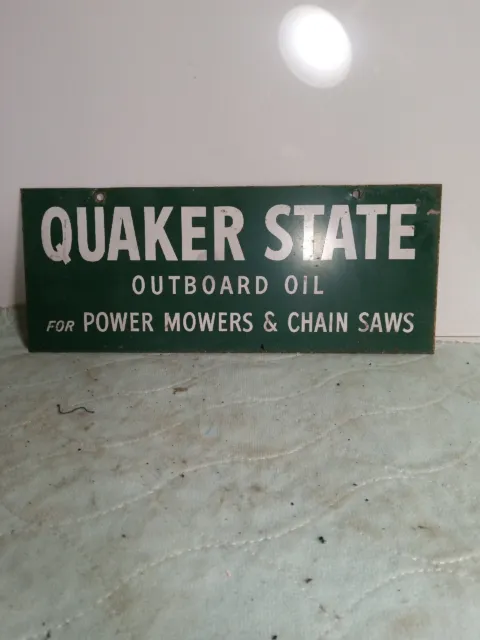 Quaker State  Both Sides Oil Sign  5x10