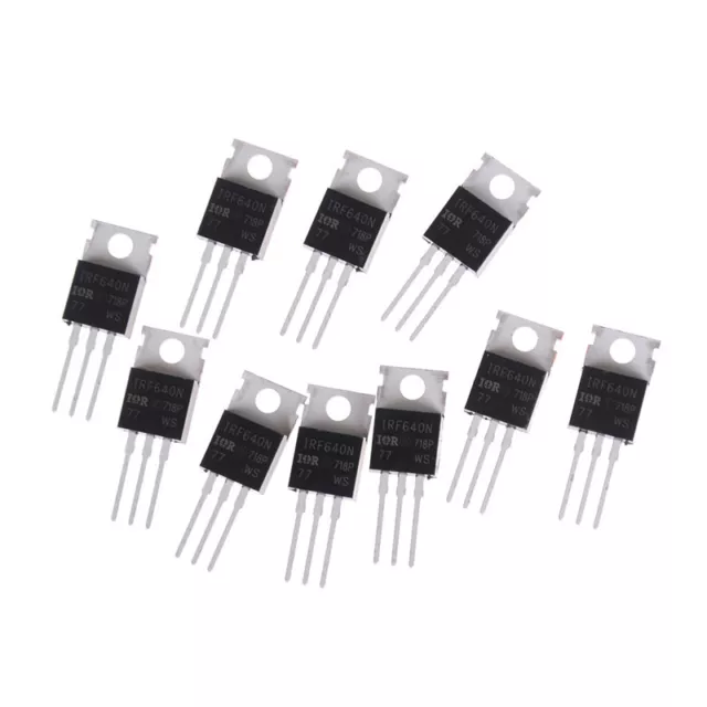 10PCS New IRF640 IRF640N Power mosfet 18A 200V TO-220   O: