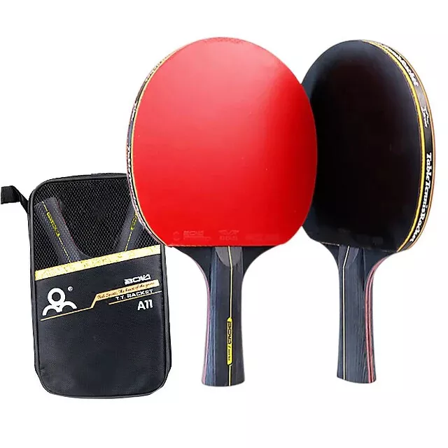 Hot 6 Star Table Tennis Racket 2PCS Professional Ping Pong Racket Set With Bag