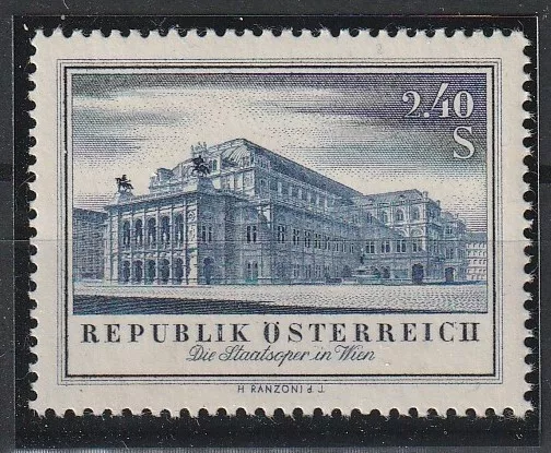 1955 - "Staatsoper" Plattenfehler "Doppelpunkt & H ohne Querstrich" ANK 1030 III