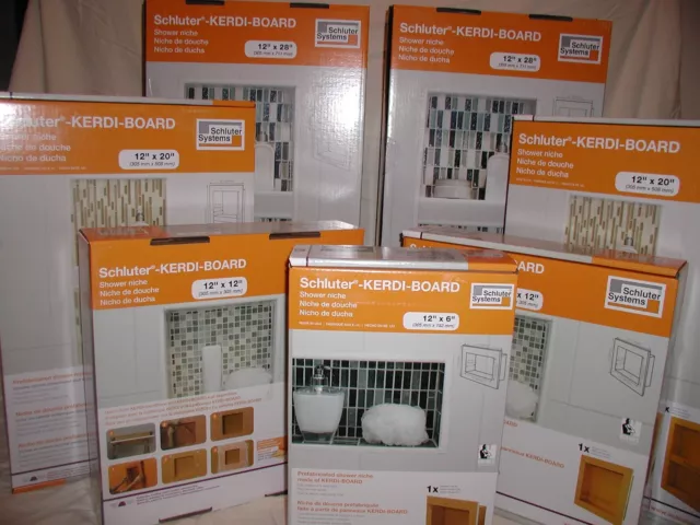 Schluter Kerdi Shower Niche  ~ 4 Sizes... You Pick the Size You Want! ~