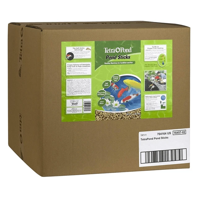 TetraPond Pond Sticks 11 Pounds, Pond Fish Food, For Goldfish and Koi