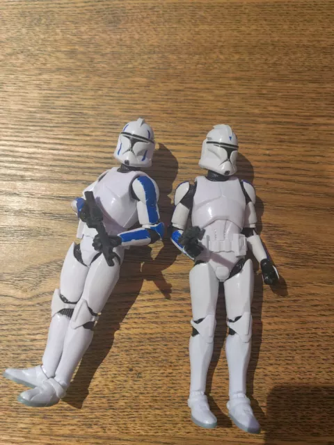 Lot Figurine star wars black series 15cm clone trooper