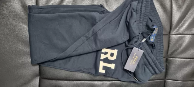 Pantalones Polo Ralph Lauren Letterman Pant Cruise Navy, Nuevo con etiquetas