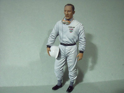 FIGURINE 1/18  MIKE HAWTHORN  VROOM  NOT PEINT  FOR  GP REPLICAS  CMR  CMC 
