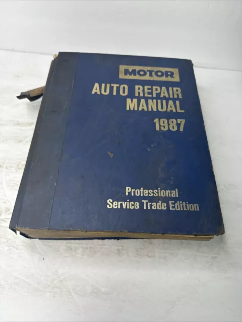 Motor Auto Repair Manual 1981-87 Professional Service Trade Edition Tabbed