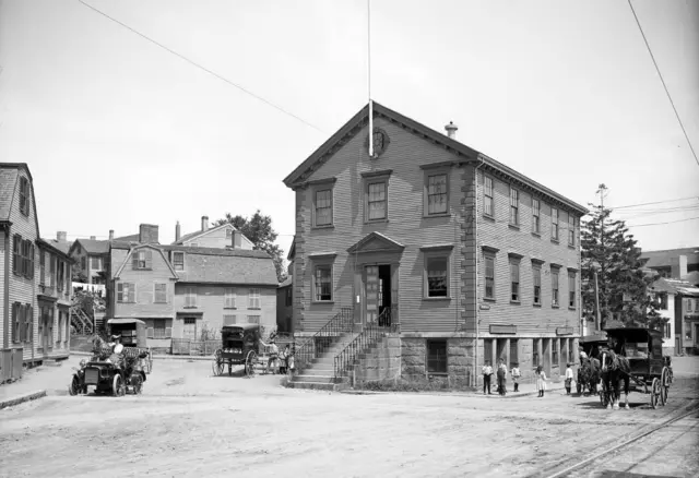 1906 Old Town Hall, Marblehead, Massachusetts Old Vintage Photo 13" x 19"