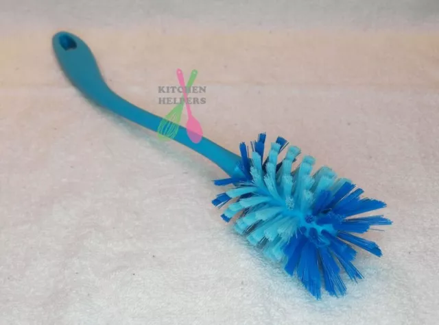 Tupperware Bottle Brush with long handle Solid Blue- Brand New