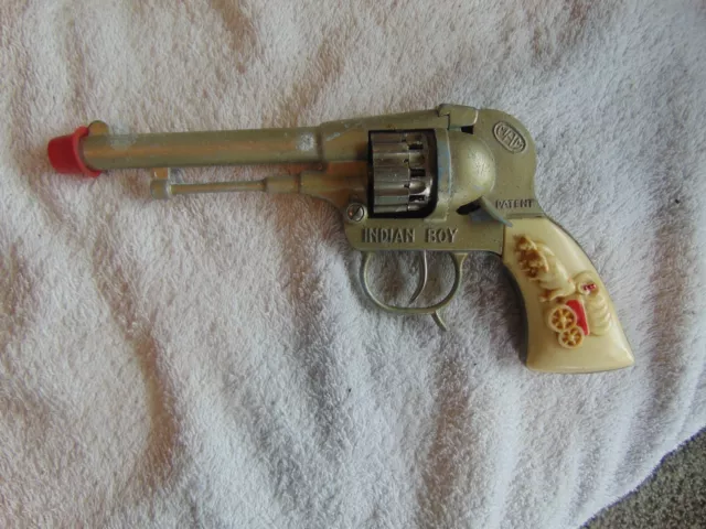 VINTAGE MAM/INDIAN BOY Toy Cap Gun $12.50 - PicClick
