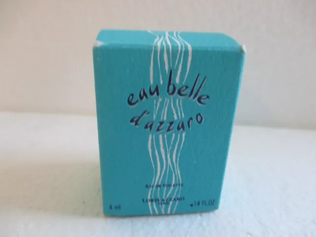 Eau Belle D'azzaro   Miniatre   Pour  Femme  Edt Vapo 4 Ml  Sous Boite Rare