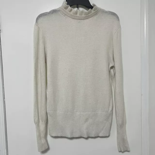 J.Crew Women's Size M Funnel Neck Pullover Knit Sweater Oatmeal Beige