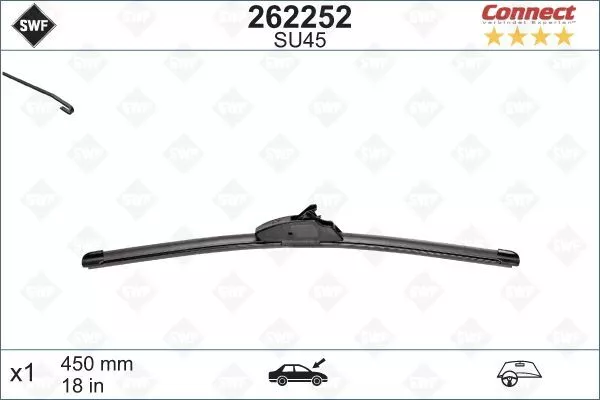 SWF Wischblatt 262252 für ABARTH ALFA ROMEO AUDI BMW CHEVROLET CHRYSLER