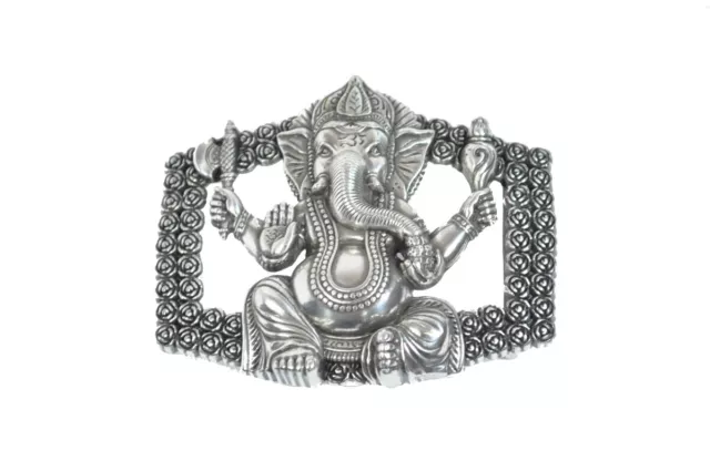 VaModa GÜRTELSCHLIEßE WECHSELSCHLIEßE BUCKLE GANESHA 4CM - NEU