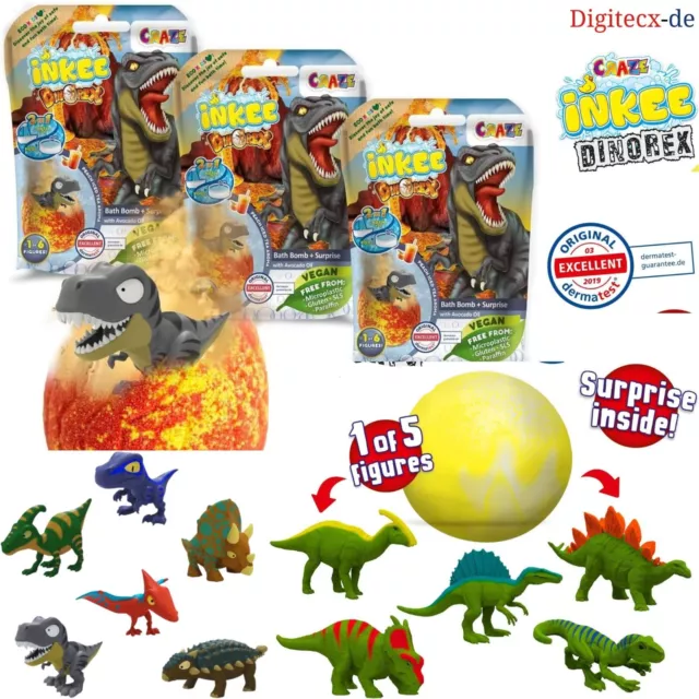 CRAZE INKEE SURPRISE DINO Kinder Badebomben Mit Dinosaurier