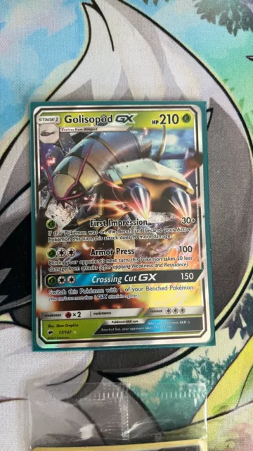 Pokemon - Golisopod GX - 17/147 - SM Burning Shadows - Half Art NM