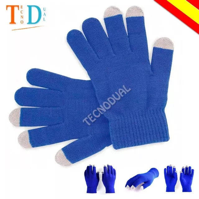 Guantes Unisex para PANTALLA TACTIL Móvil Smartphone iPad Tablet elástico