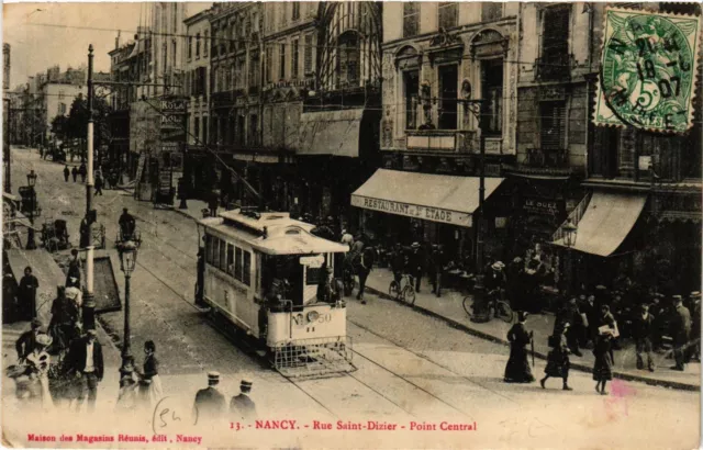 CPA NANCY - Rue St-DIZIER - Central Point (386022)