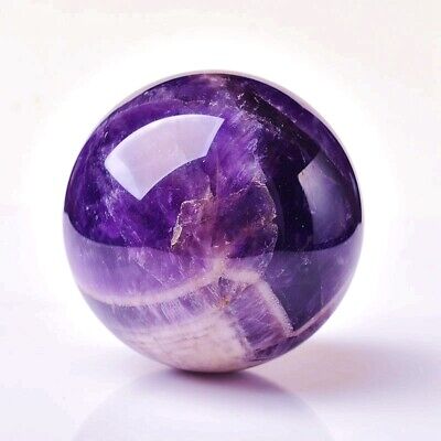 1pc Natural Dreamy Amethyst Sphere 45mm Quartz Crystal Ball Reiki Healing