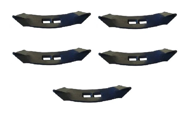 5 Spring Tooth Cultivator Points 2-1/2" Wide x 11" Long w/ 1" to 2" Hole Spacing