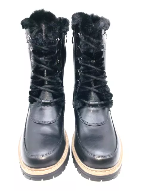 Khombu Reese Lace Up Boots- Black, US 9M 2