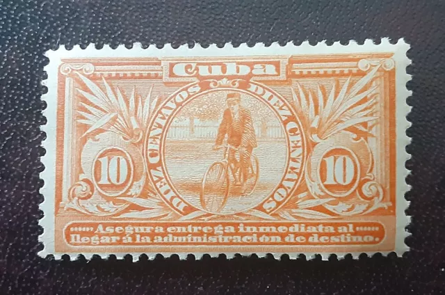 Censored Caribbean 1902 10c MNH Courier Bicycle Mi 6II Sc E3 Yt E2 Sg E307 2620