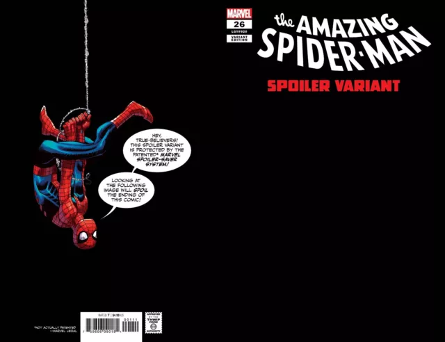 Amazing Spider-Man #26 Blank Sketch Spoiler Variant Marvel Comics 1st Print NM